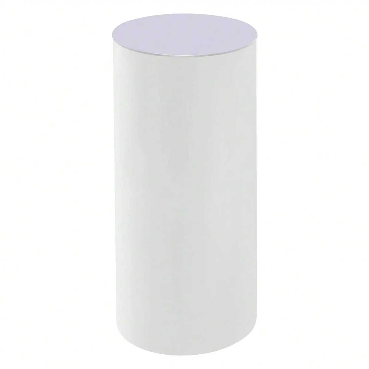 3-Piece White Cylinder Pedestal Stand Set – 23.6", 29.5" & 35.4" Round Display Plinths