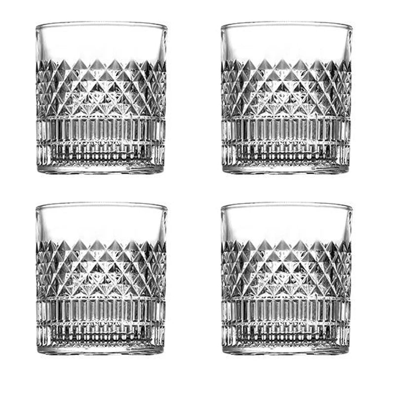 335ml Crystal-Style Whiskey Glasses – 1, 2, 3 or 4 Piece Set