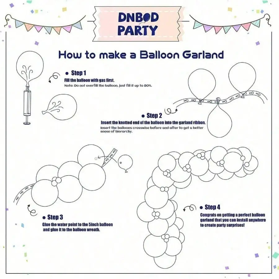 Fiesta Balloon Garland Arch Kit – Colorful Balloons with Taco, Sombrero, Cactus & Fiesta Foil Balloons