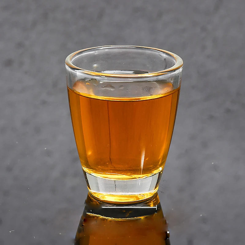 6-Piece Vintage Mini Shot Glass Set – 1.2 oz Thick-Bottom Spirits Glasses