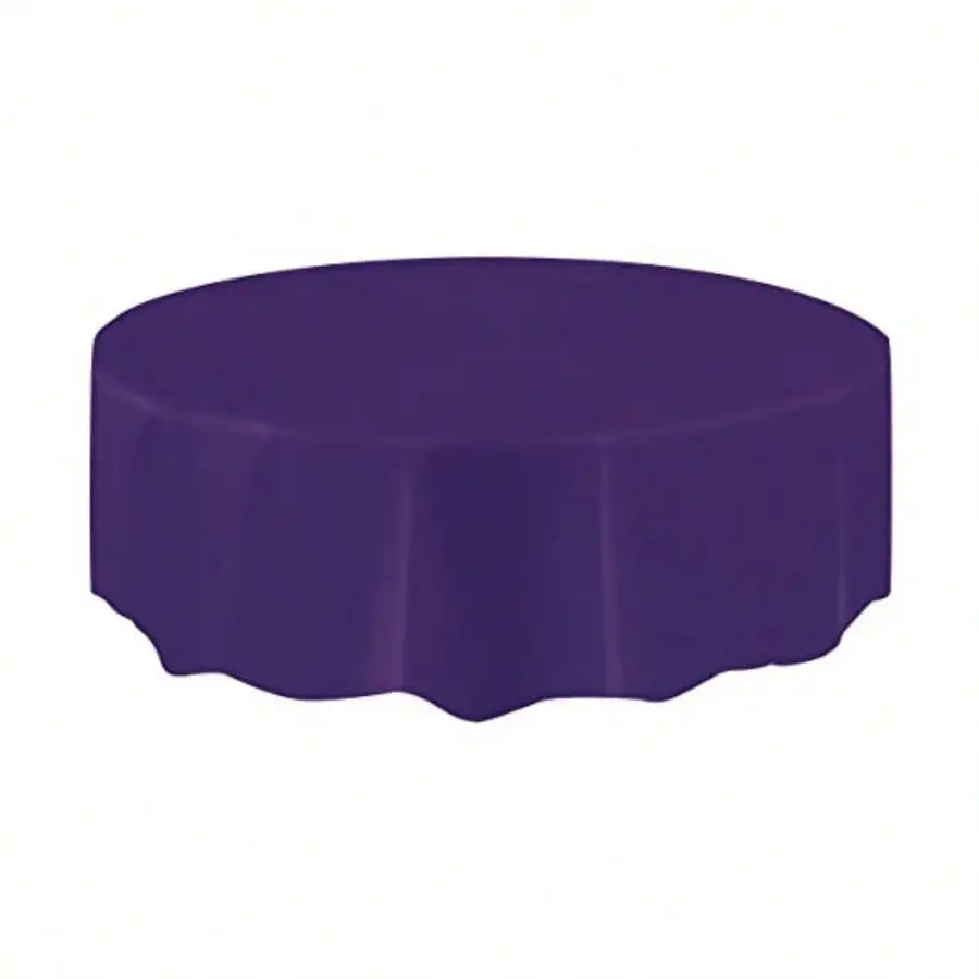 Deep Purple 84" Round Tablecloth – Waterproof Party & Event Table Cover
