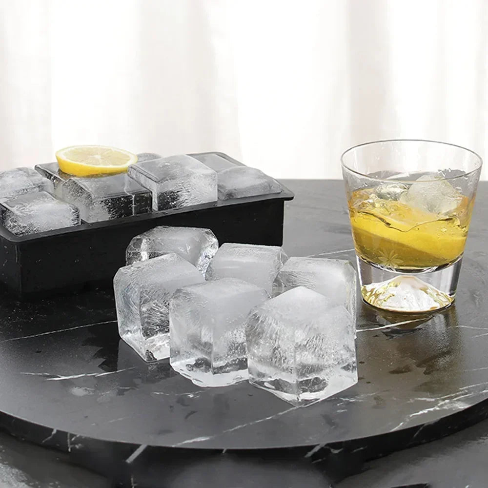 Large Silicone Ice Cube Molds – Sphere & Square Whiskey Ice Trays