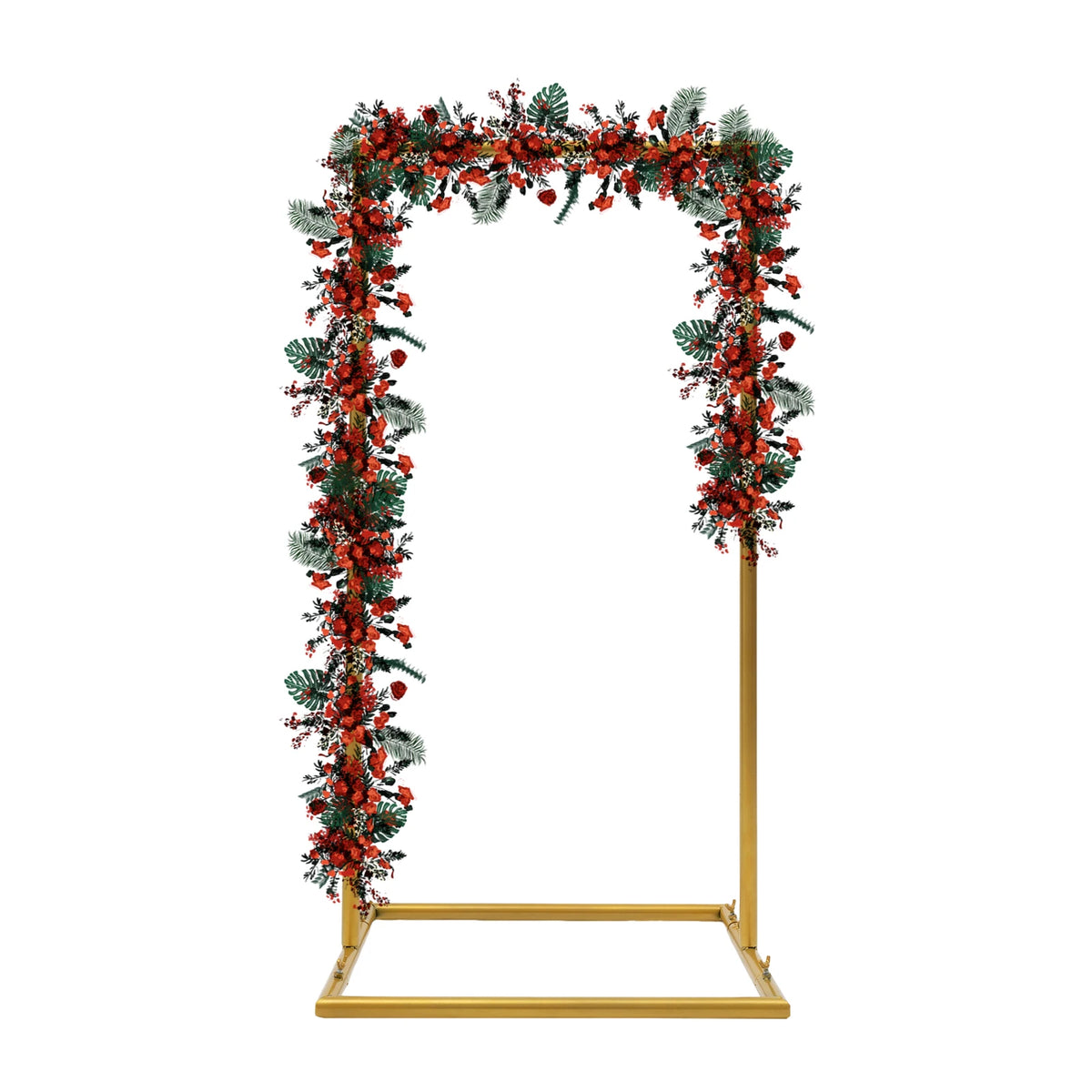 1 Meter Gold Metal Pedestal Arch Stand – Floral, Balloon & Event Display Frame