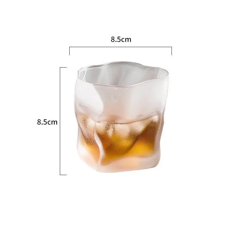 280ml Japanese Twisted-Grain Whiskey Glass – Textured Cocktail & Drinkware Cup