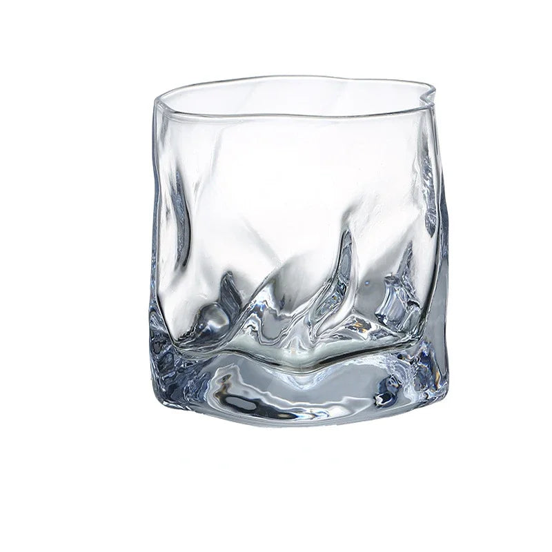 280ml Japanese Twisted-Grain Whiskey Glass – Textured Cocktail & Drinkware Cup