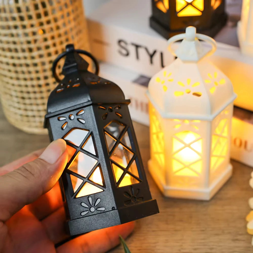 12-Piece LED Mini Lantern Set – 6" Retro Table & Party Lights