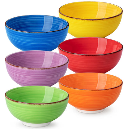 Vancasso Bonita 6-Piece Porcelain Serving Bowl Set –  820ML Vintage Patterned Bowls