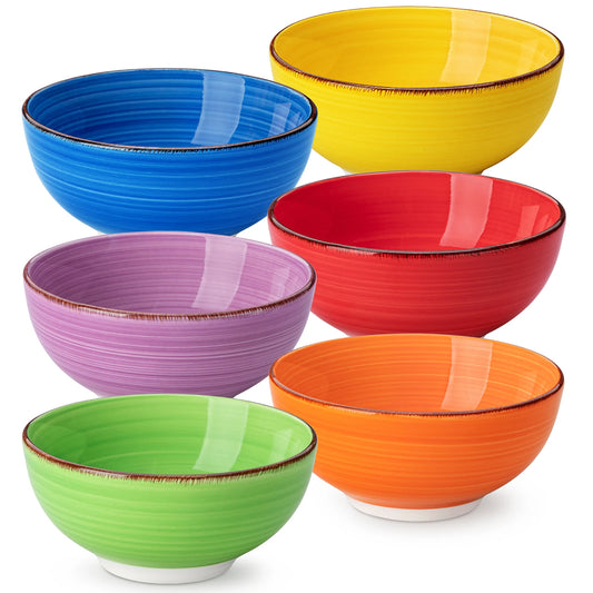 Vancasso Bonita 6-Piece Porcelain Serving Bowl Set –  820ML Vintage Patterned Bowls