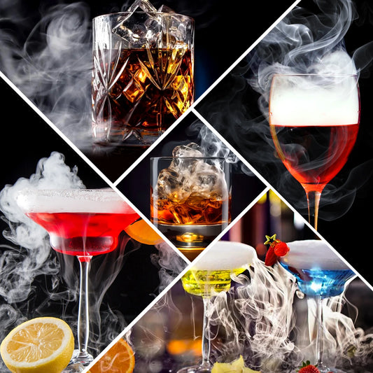 Digital Electric Cocktail Smoker Kit – Rechargeable Smoke Infuser with 6 Wood Chip Flavors & Ice Ball Mold