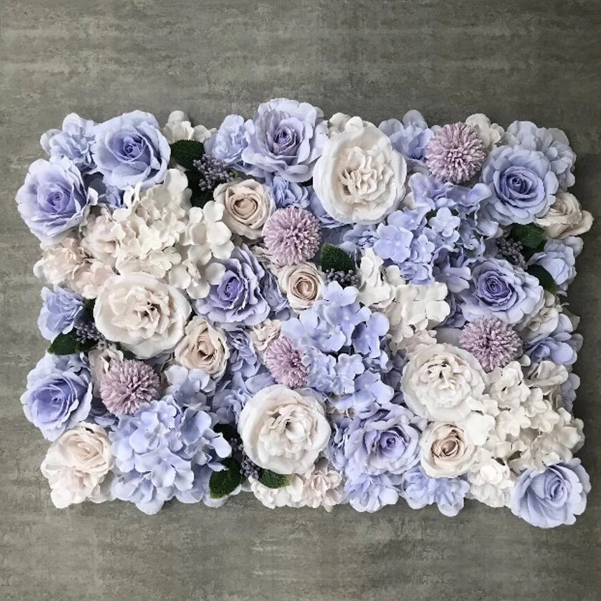 40x60cm Artificial Silk Rose Flower Wall Panel