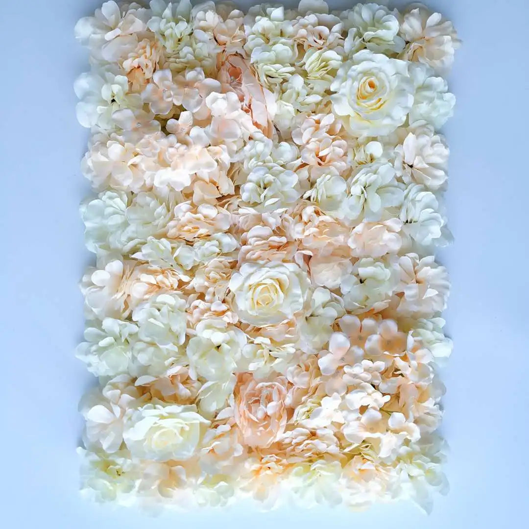 40x60cm Artificial Silk Rose Flower Wall Panel