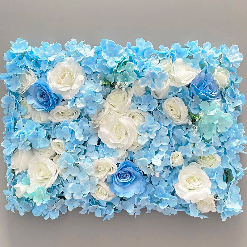 40x60cm Artificial Silk Rose Flower Wall Panel