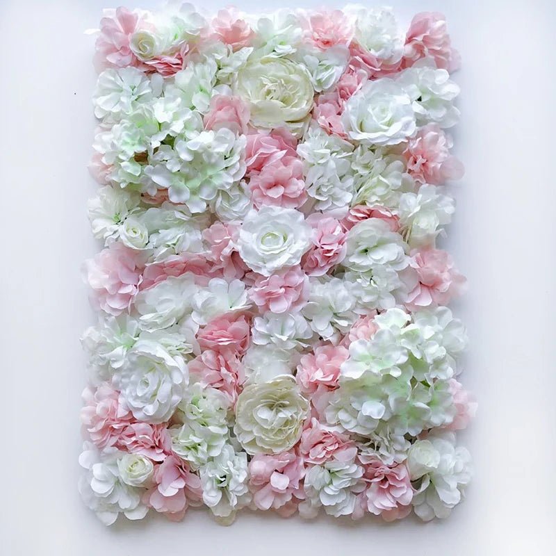 40x60cm Artificial Silk Rose Flower Wall Panel