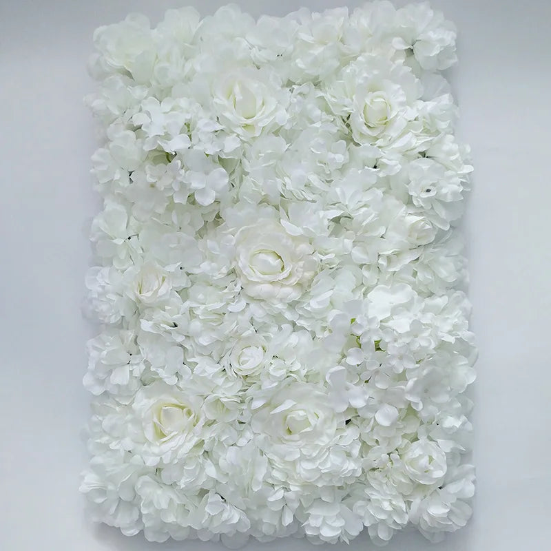 40x60cm Artificial Silk Rose Flower Wall Panel