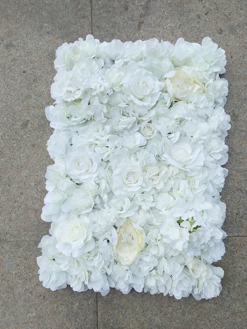 40x60cm Artificial Silk Rose Flower Wall Panel