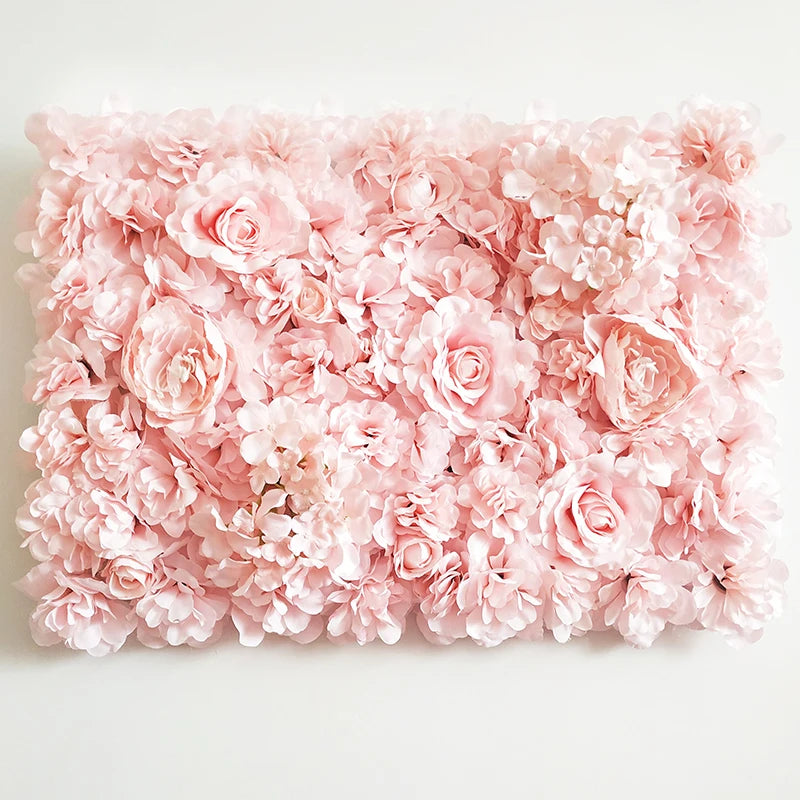 40x60cm Artificial Silk Rose Flower Wall Panel