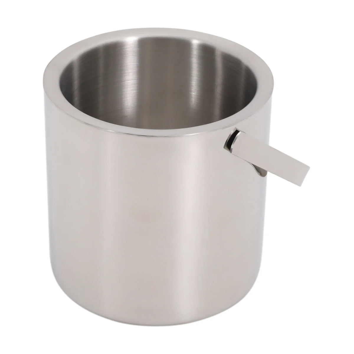 Double-Wall Stainless Steel Ice Bucket with Tongs & Strainer – 1.3L