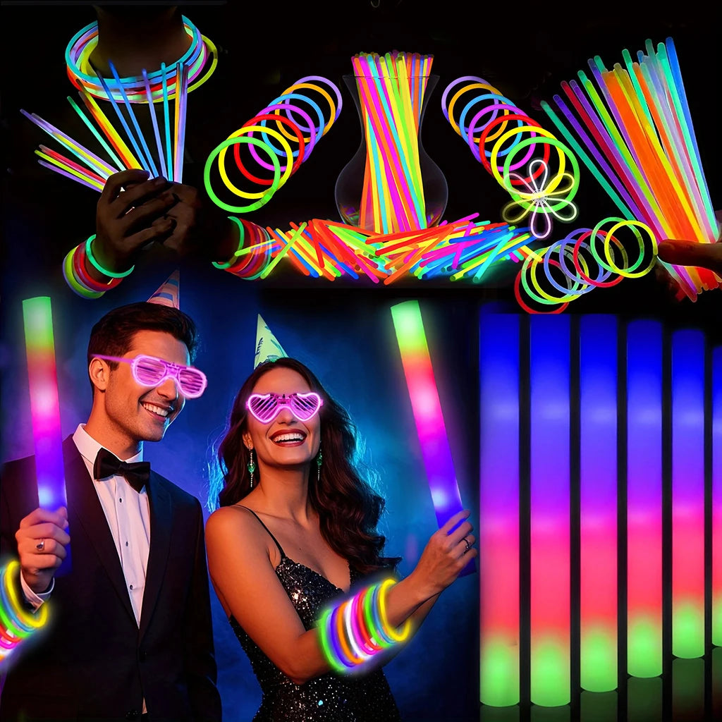 168-Piece LED Glow Party & Dance Floor Kit