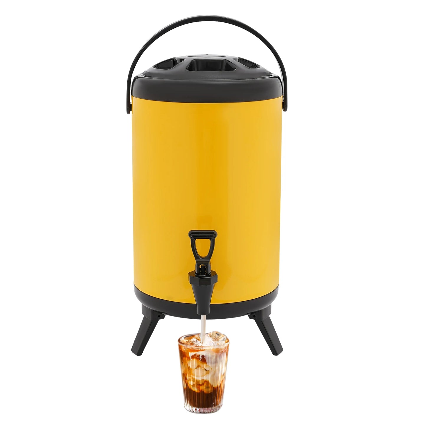 10L Insulated Hot & Cold Beverage Dispenser with Spout – Portable Tabletop Server
