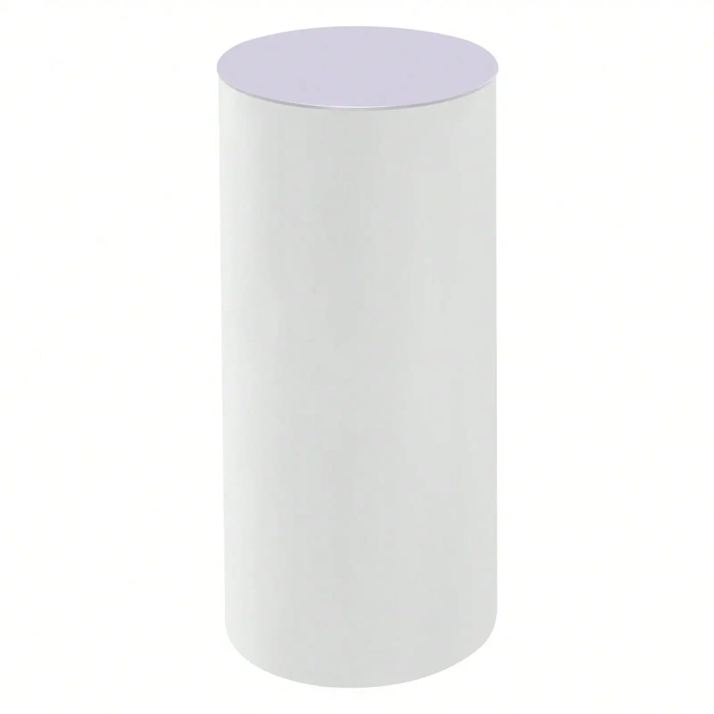3-Piece White Cylinder Pedestal Stand Set – 23.6", 29.5" & 35.4" Round Display Plinths