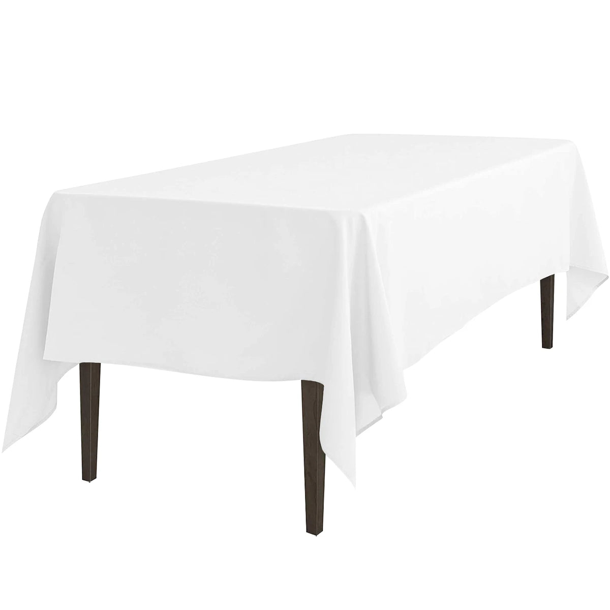 12-Pack Rectangle Polyester Tablecloths – Reusable Event & Banquet Table Covers