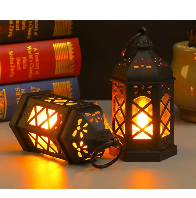 12-Piece LED Mini Lantern Set – 6" Retro Table & Party Lights