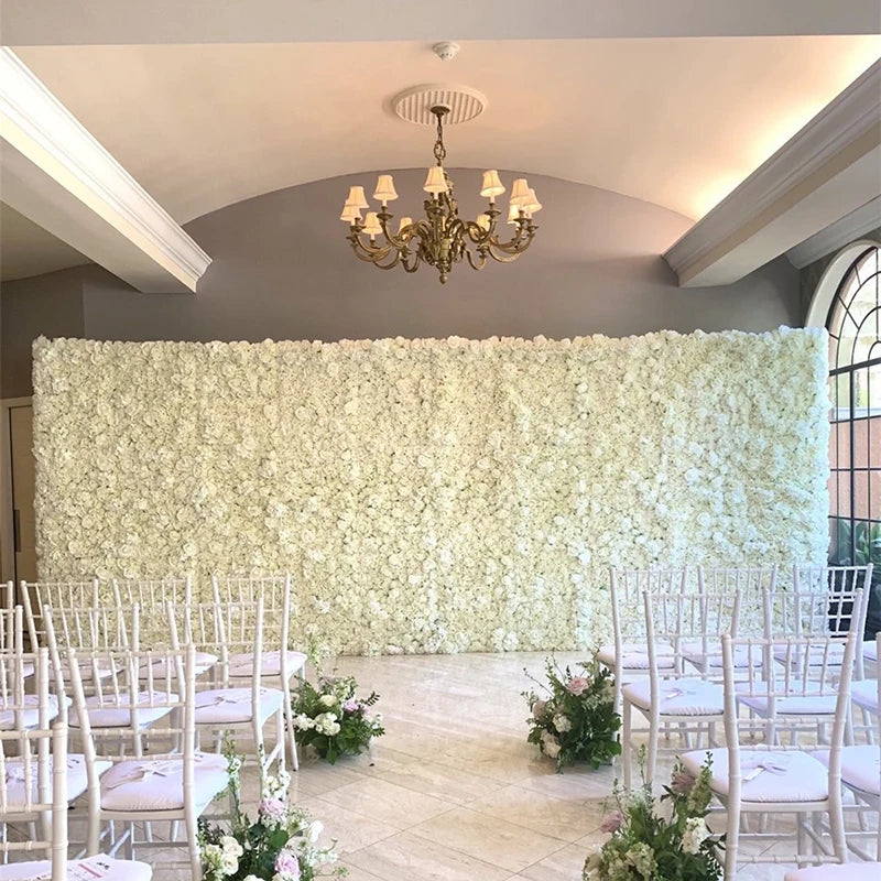 40x60cm Artificial Silk Rose Flower Wall Panel