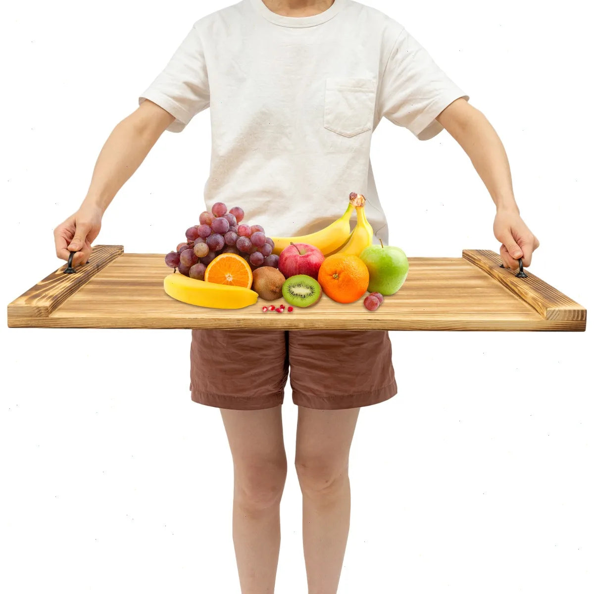 Pine Wood Stovetop Cover, Countertop Extension & Serving Board – 30" × 22"