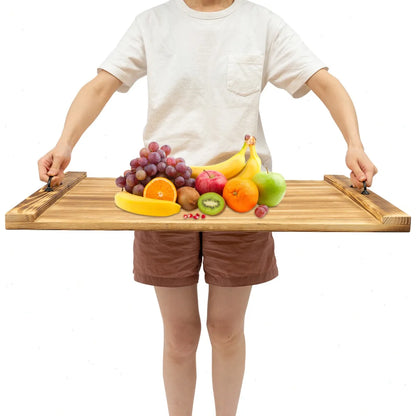 Pine Wood Stovetop Cover, Countertop Extension & Serving Board – 30" × 22"