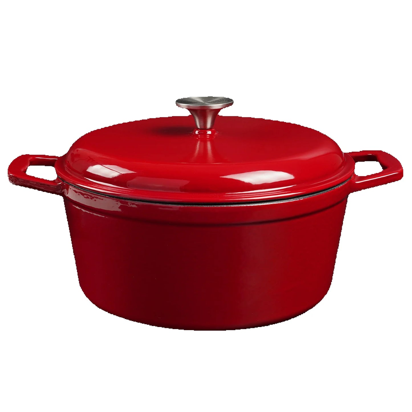 4.75 Qt Enameled Cast Iron Dutch Oven with Lid – Oven & Induction Safe for Bread, Braising & Stewing