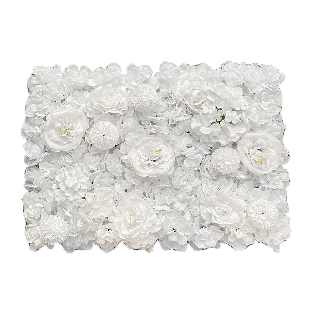 40x60cm Artificial Silk Rose Flower Wall Panel
