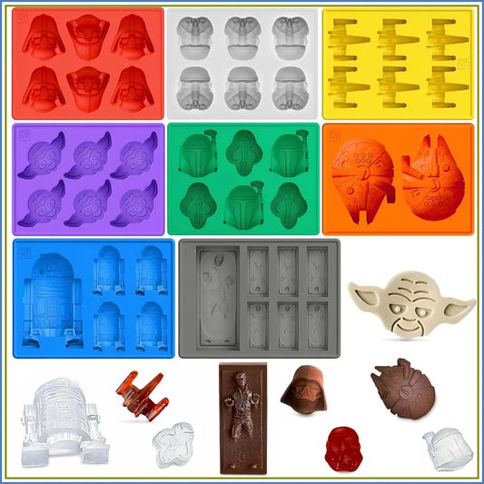 8-Piece Cosmic Silicone Ice & Treat Mold Set