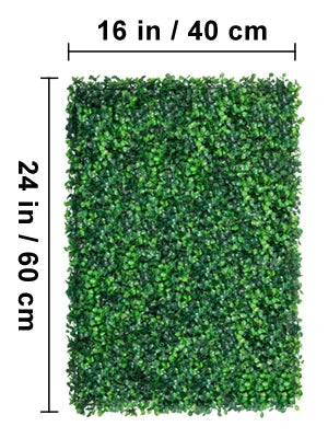24-Piece Artificial Boxwood Wall Panels – 64–66 Sq. Ft. Greenery Backdrop & Hedge Décor