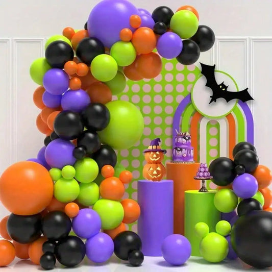 Halloween Balloon Garland Arch Kit with Bats