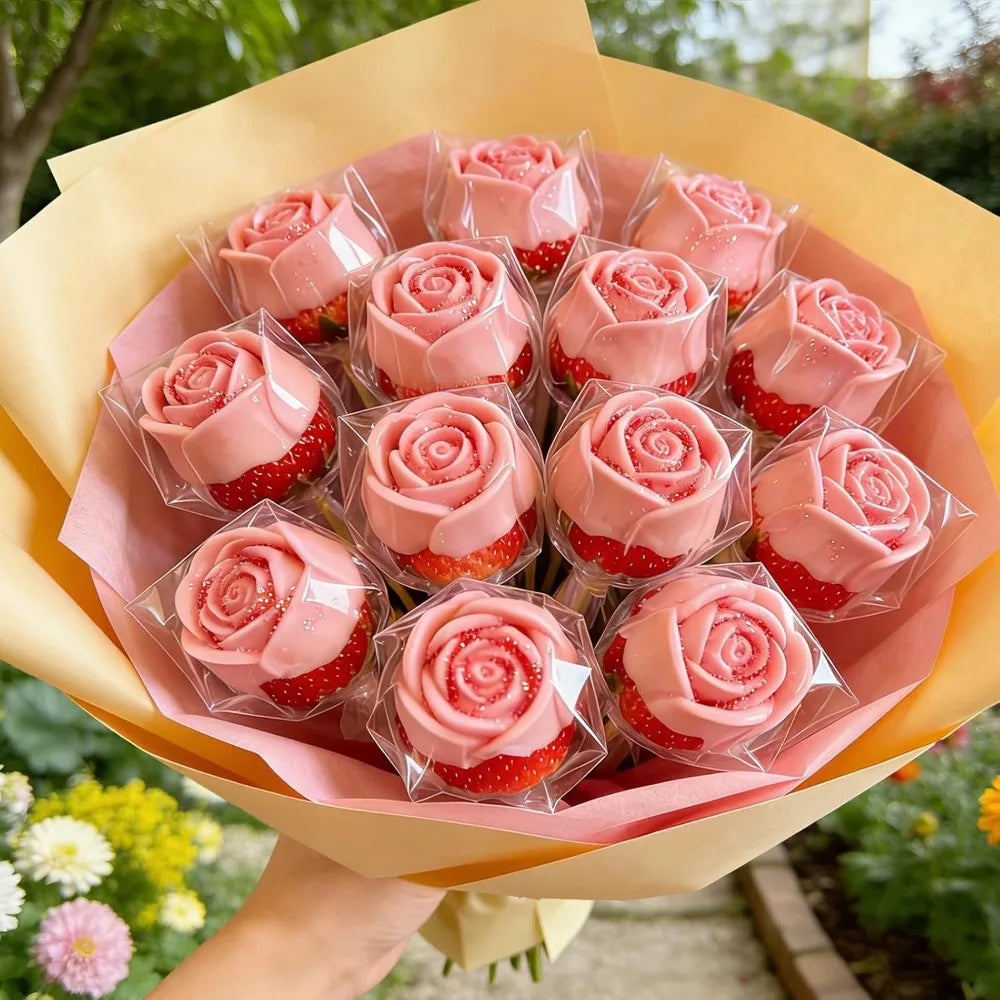 2-Pack Rose Silicone Ice & Treat Molds