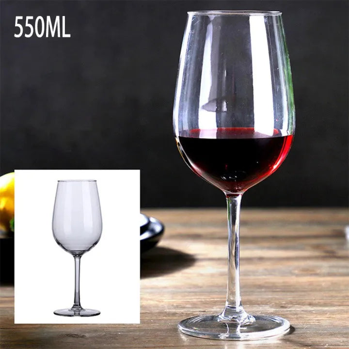 Clear Unbreakable Wine Cup – 18.5 oz (550mL) Reusable Plastic Stemware for Indoor & Outdoor Entertaining