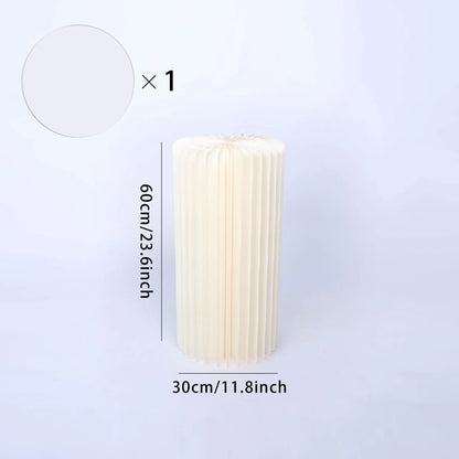 Round Honeycomb Pedestal Display Stand – 5 Heights for Cakes, Flowers & Event Décor