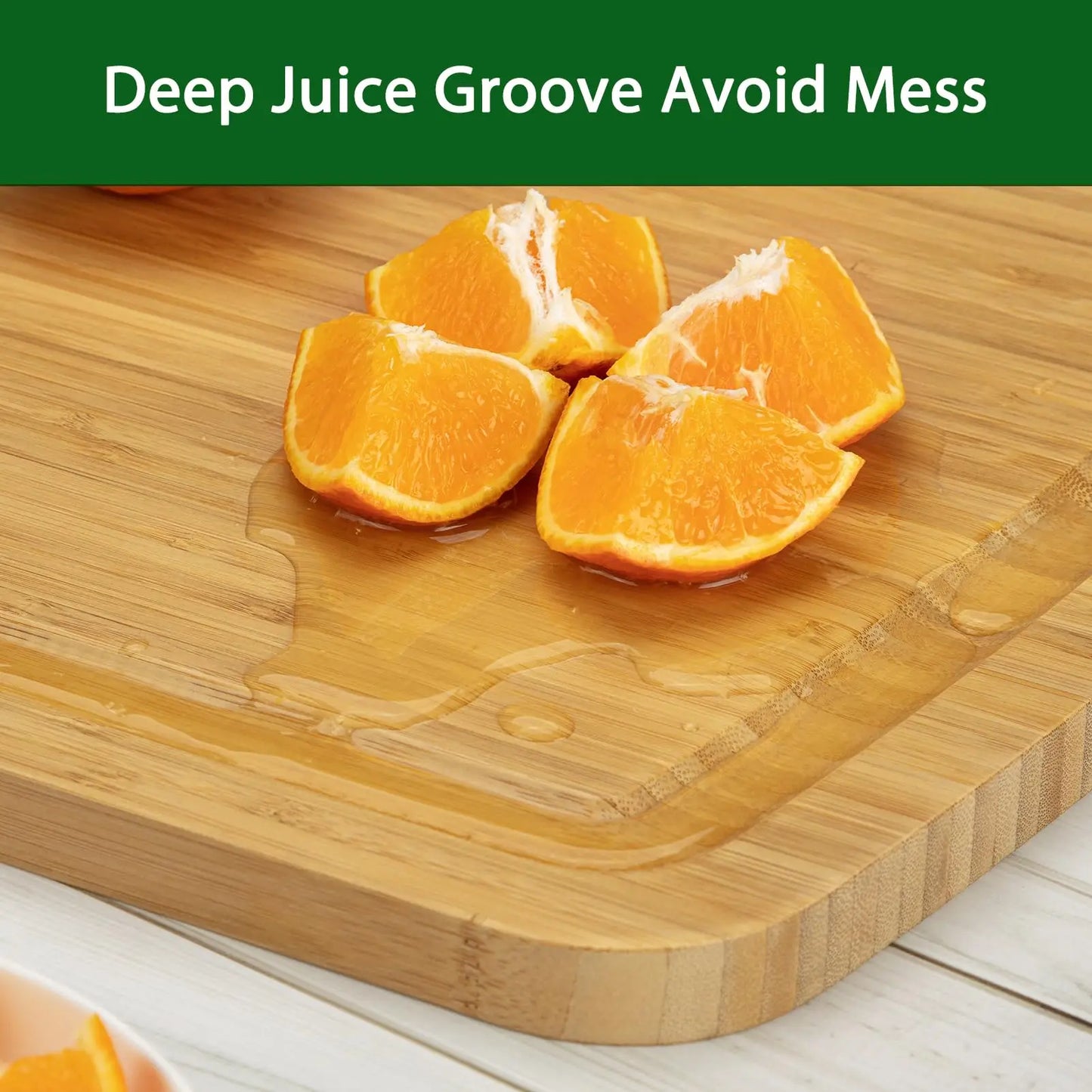 Extra-Large Bamboo Cutting & Charcuterie Board with Juice Groove – 30" × 20"