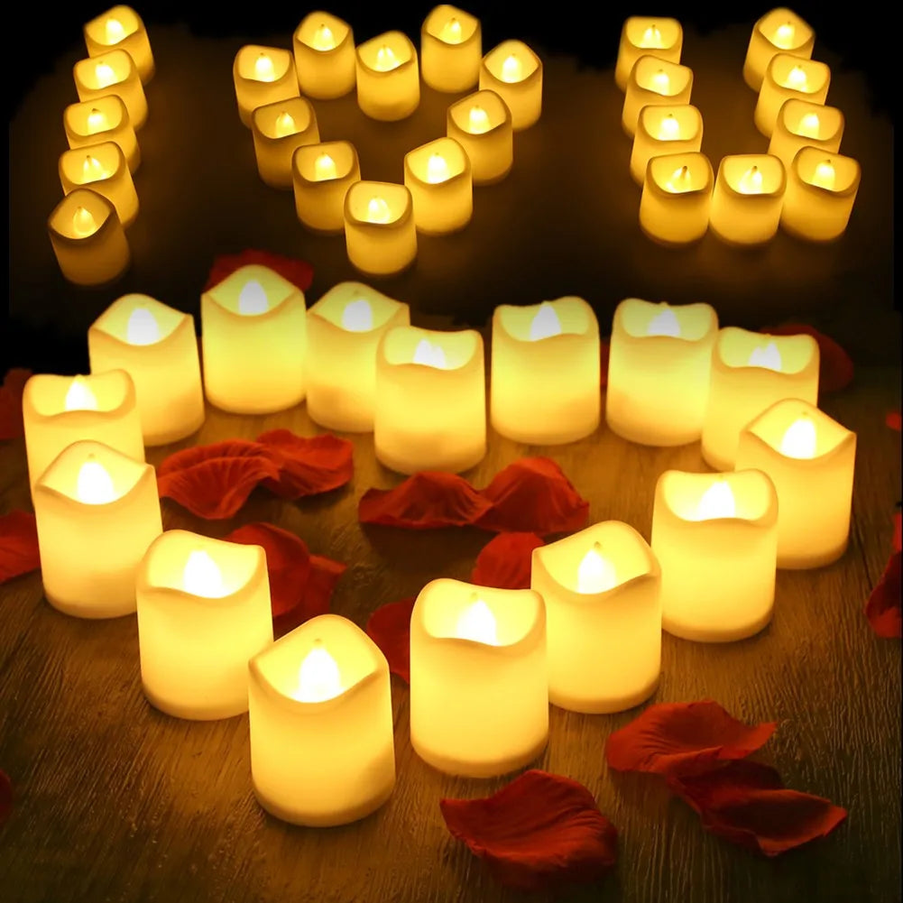 Flameless LED Tea Light Candles – Battery Operated & Reusable