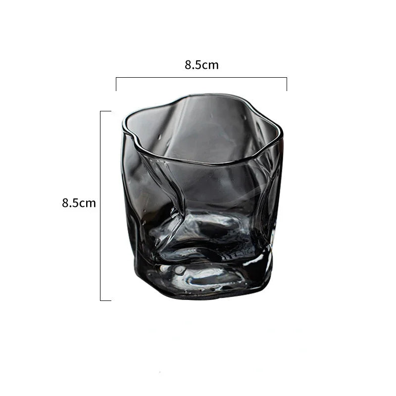 280ml Japanese Twisted-Grain Whiskey Glass – Textured Cocktail & Drinkware Cup