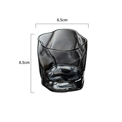 280ml Japanese Twisted-Grain Whiskey Glass – Textured Cocktail & Drinkware Cup