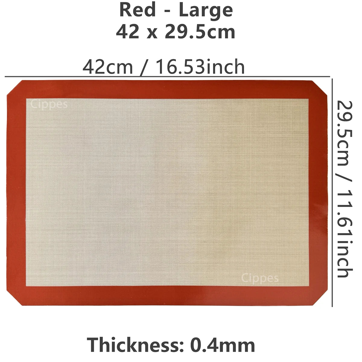 Reusable Silicone Baking Mat – 0.4mm Nonstick Heat-Resistant Oven & Cookie Sheet Liner