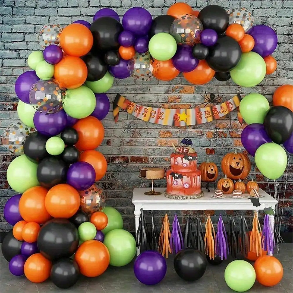 Halloween Balloon Garland Arch Kit with Bats