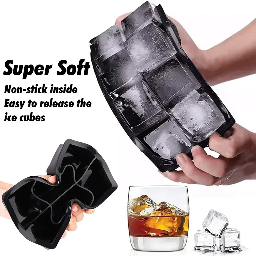 Large Silicone Ice Cube Molds – Sphere & Square Whiskey Ice Trays