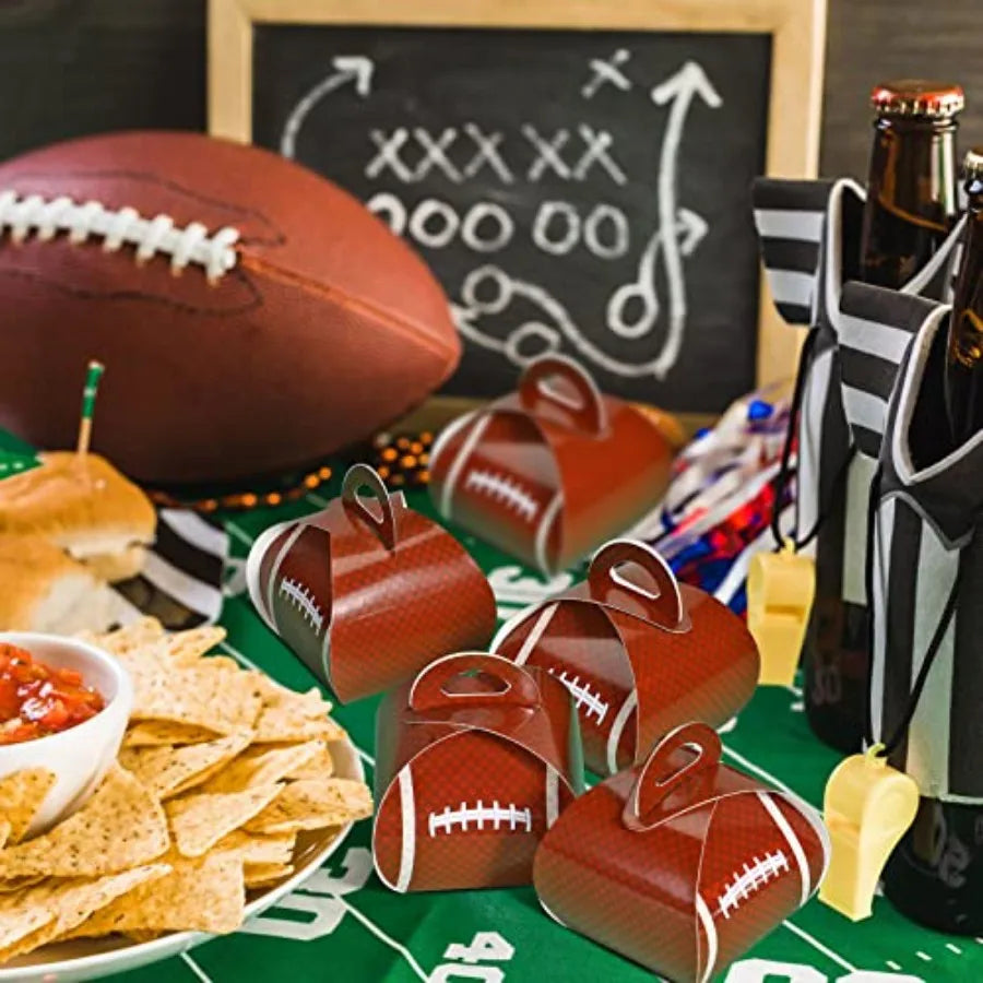 36-Pack Football Treat Boxes – 3" Sports Goodie Boxes