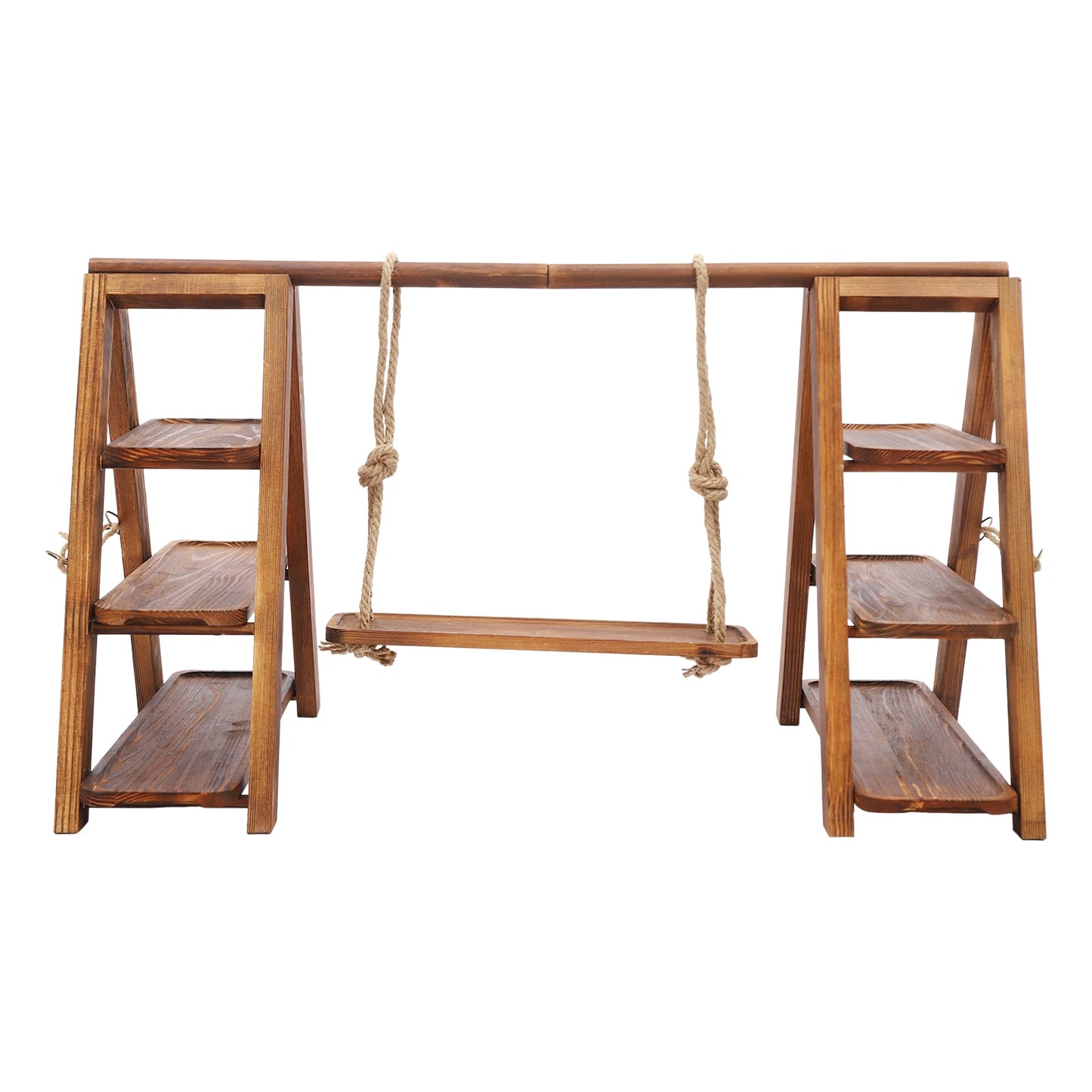 3-Tier Solid Wood Dessert Display Stand – 36.2" Tiered Serving Display