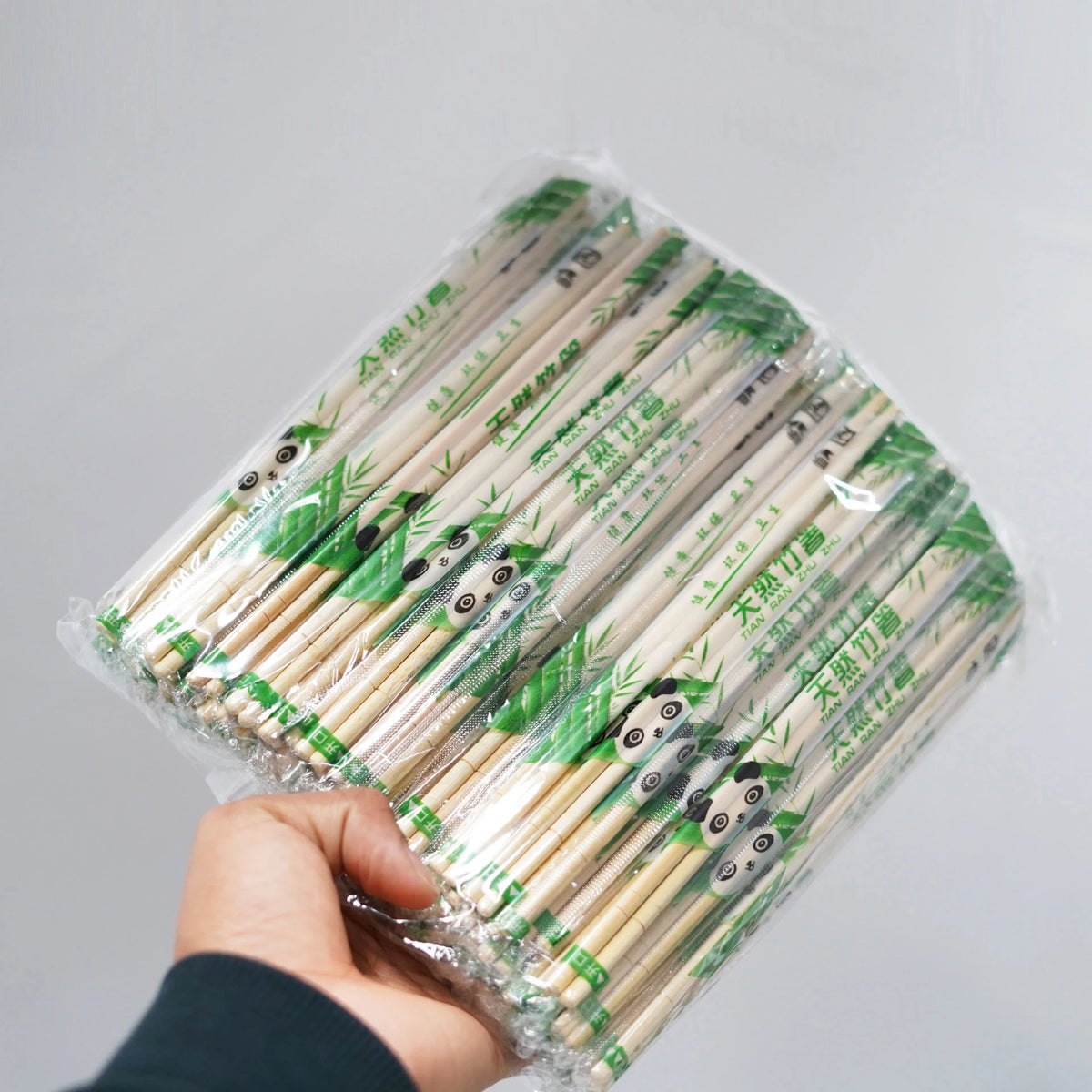 100-Pair Individually Wrapped Bamboo Chopsticks