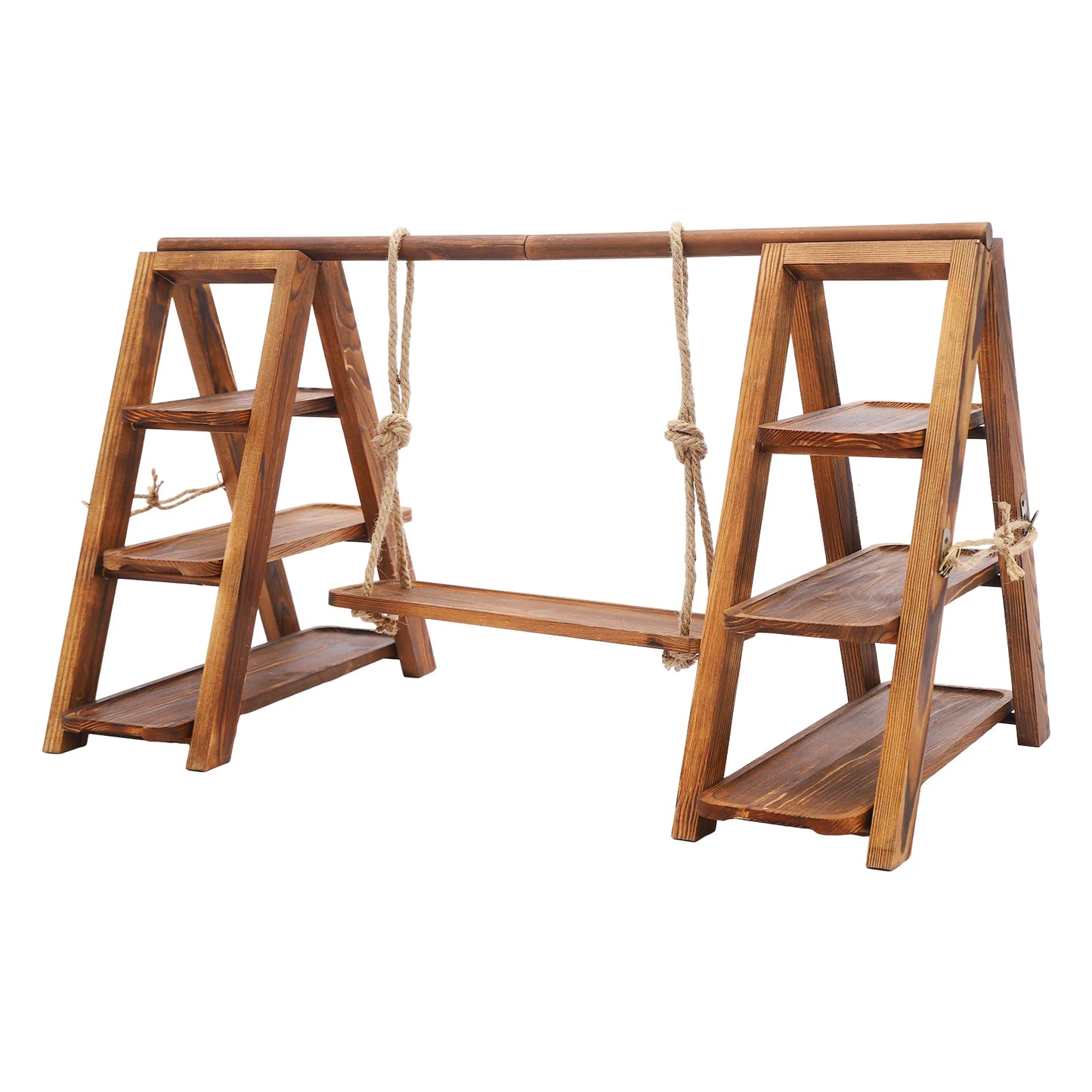3-Tier Solid Wood Dessert Display Stand – 36.2" Tiered Serving Display