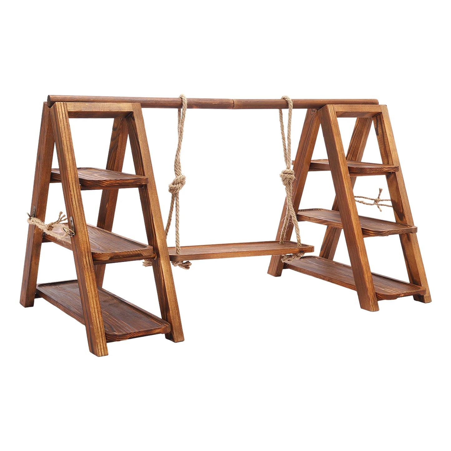 3-Tier Solid Wood Dessert Display Stand – 36.2" Tiered Serving Display