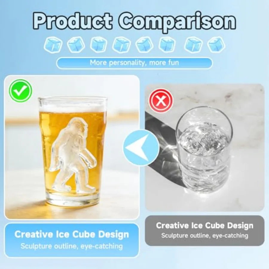 6-Cavity Sasquatch Silicone Ice Mold